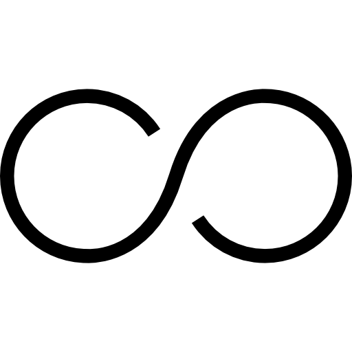Black infinity icon - Free black infinity icons