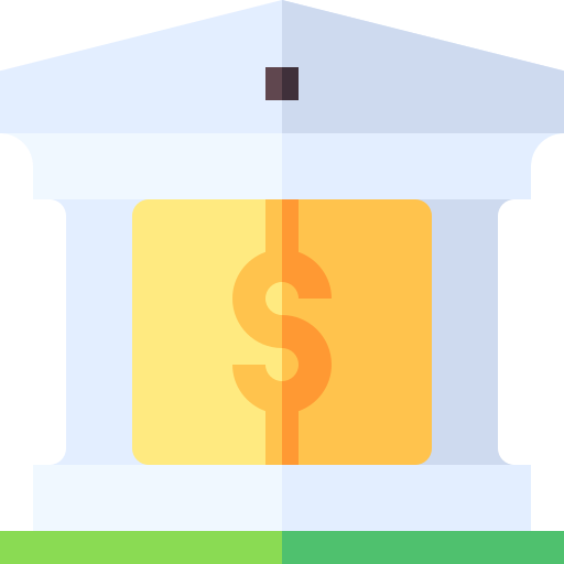 Bank Basic Straight Flat icon