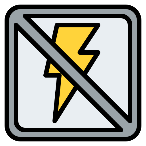 flash apagado icono gratis