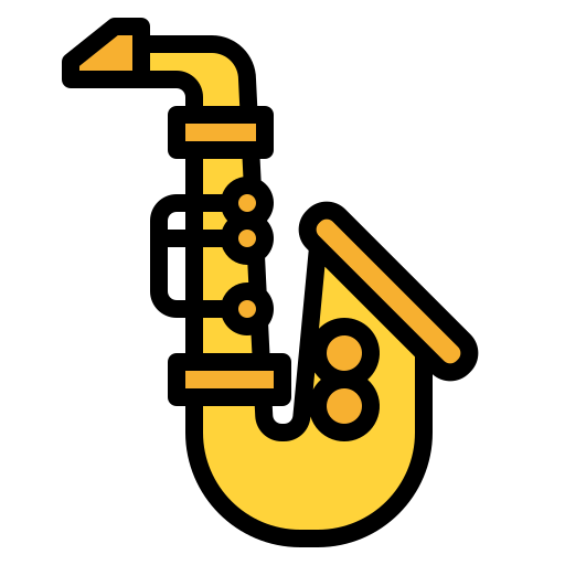 saxofón icono gratis