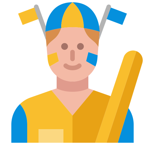 fanático del fútbol icono gratis