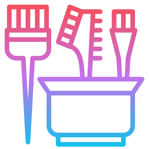 beautician tools clipart icons