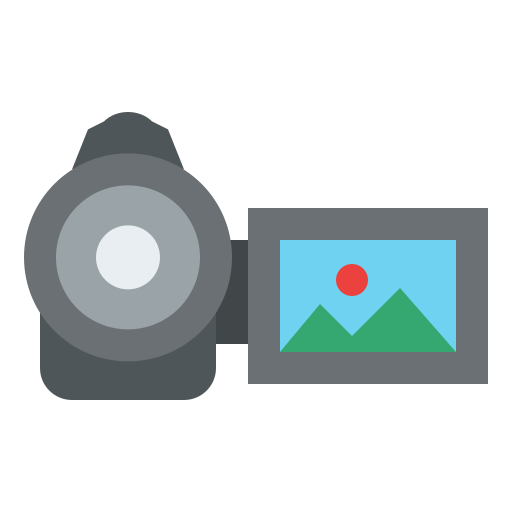 camara de video icono gratis