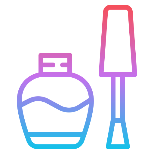 Nail Polish Iconixar Gradient Icon