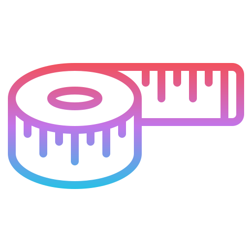 Tape measure Iconixar Gradient icon