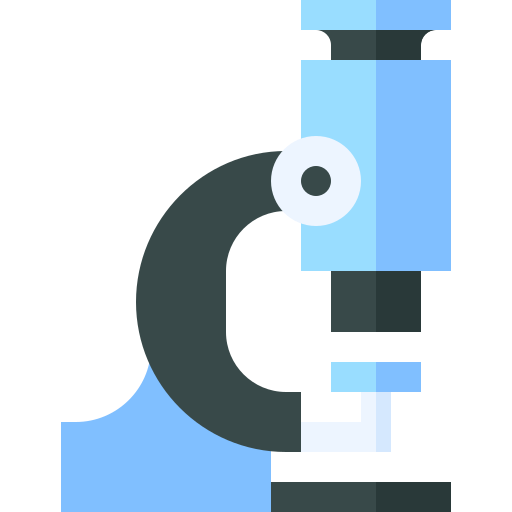 Microscope Basic Straight Flat icon