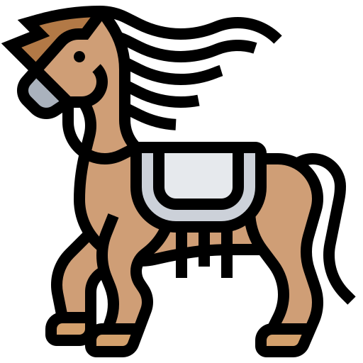 silla de caballo icono gratis