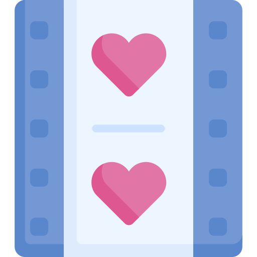 película romántica icono gratis