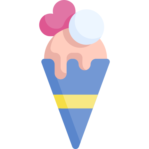 cucurucho de helado icono gratis