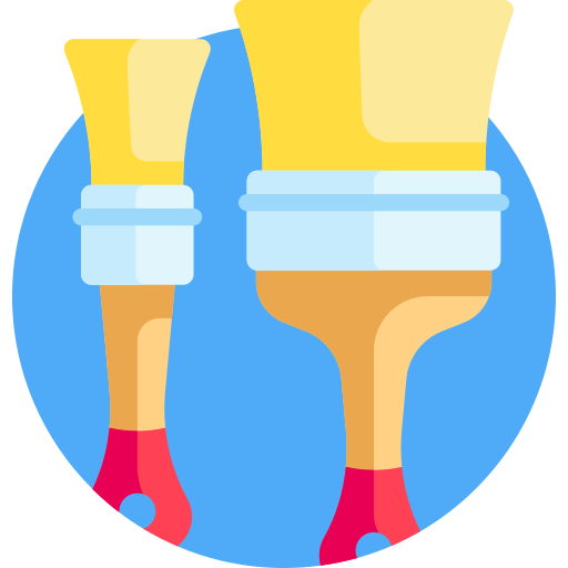 pinceaux Icône gratuit