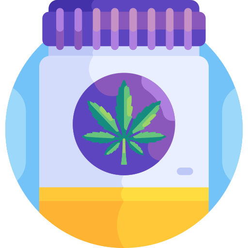 Cannabis Detailed Flat Circular Flat Icon