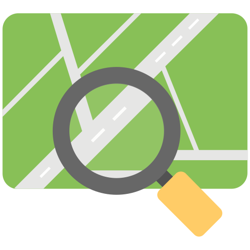 ubicación de búsqueda icono gratis