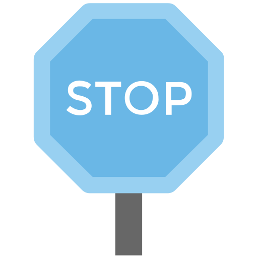 señal de stop icono gratis