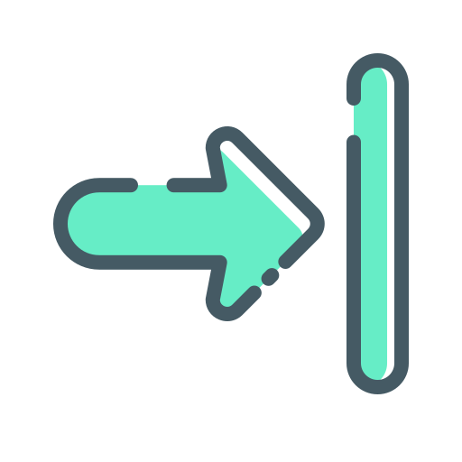 flecha correcta icono gratis