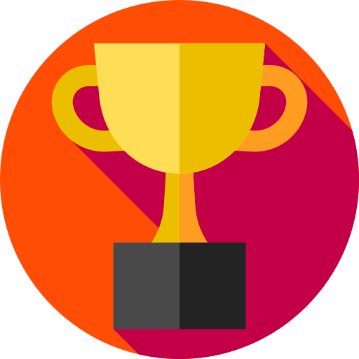 Trophy Flat Circular Flat icon