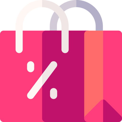 Shopping bag Basic Rounded Flat icon