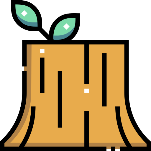 tocón de árbol icono gratis