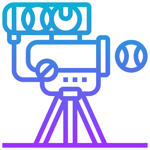 Pitching machine Meticulous Gradient icon