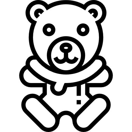 oso de peluche icono gratis