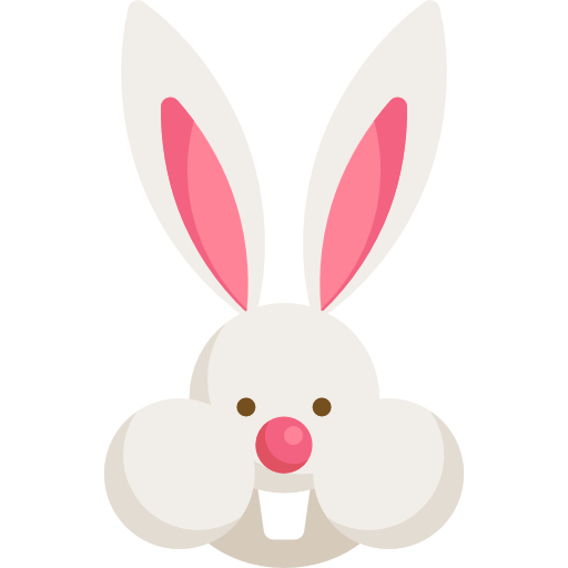 conejo de pascua icono gratis