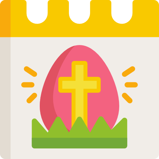 día de pascua icono gratis