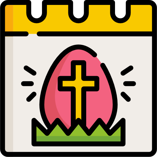 día de pascua icono gratis