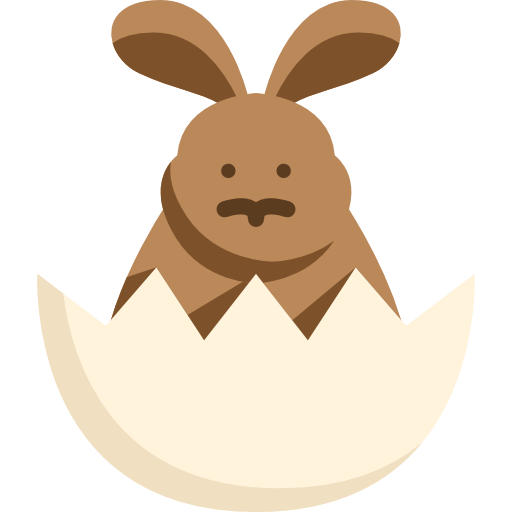 conejo de pascua icono gratis