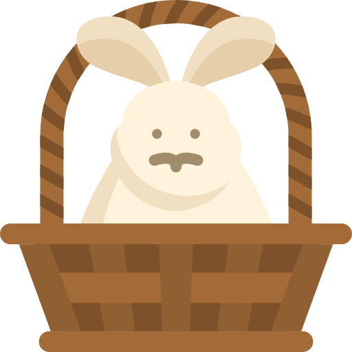 conejo de pascua icono gratis