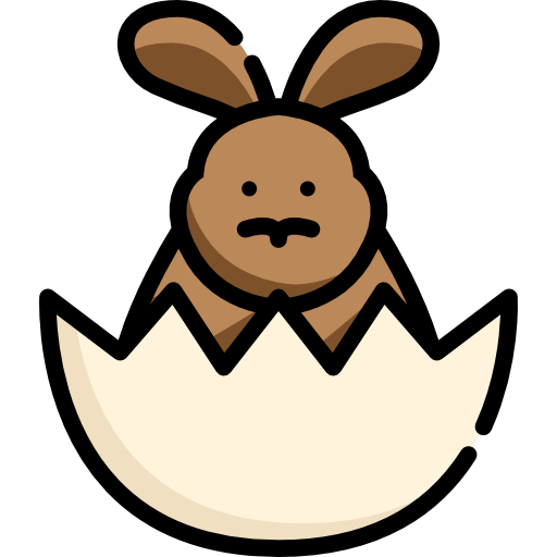 conejo de pascua icono gratis