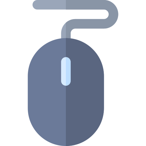 Mouse Basic Rounded Flat Icon