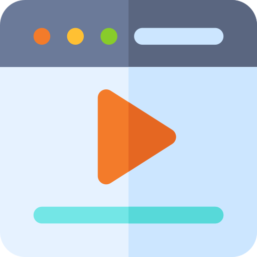 reproductor de video icono gratis