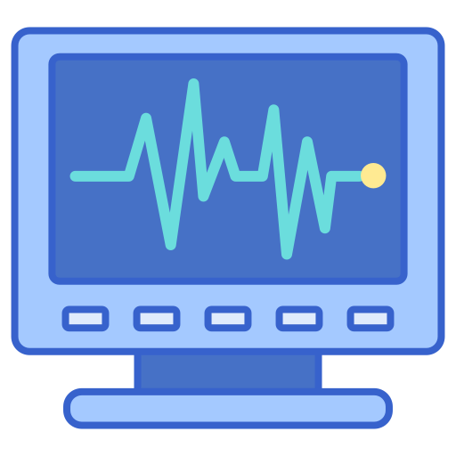 monitor de ecg icono gratis