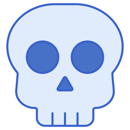 Skull Flaticons Lineal Color icon