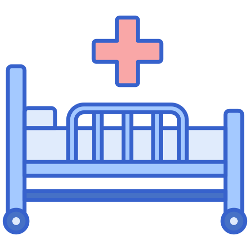 cama de hospital icono gratis