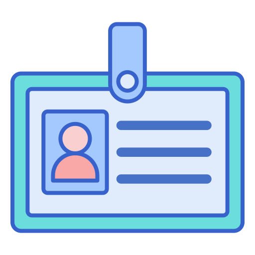 tarjeta de identificación icono gratis