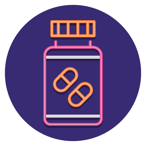 Pills Flaticons Flat Circular Icon