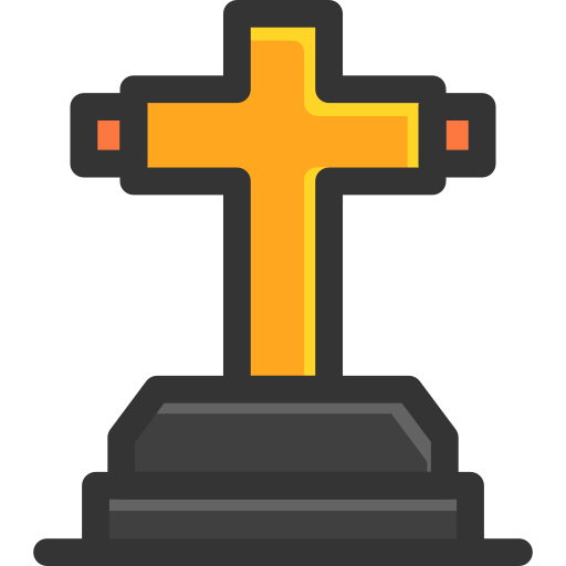 Gravestone Generic Outline Color icon