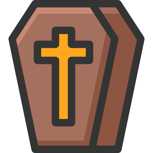 Coffin Generic Outline Color icon