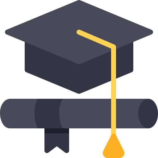 sombrero de graduacion icono gratis