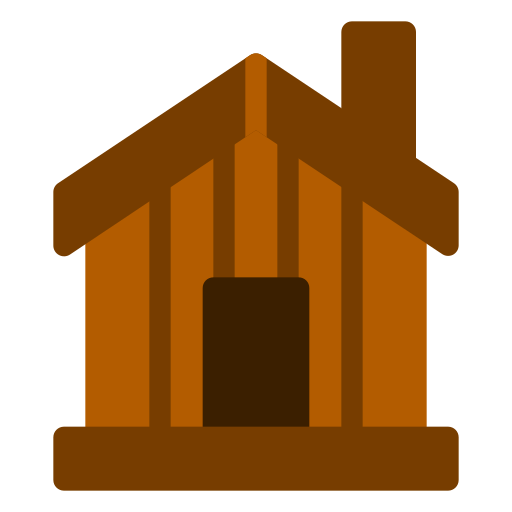 casa de madera icono gratis