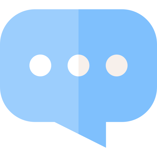 Speech bubble Basic Straight Flat icon