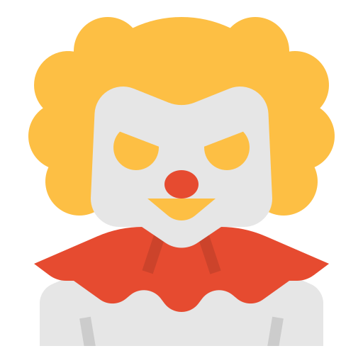 Clown free icon Clown free icon