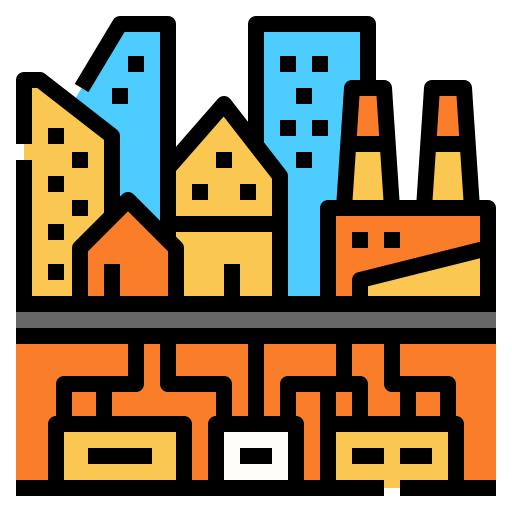 Smart city - free icon