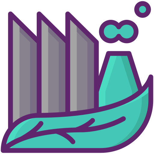 fábrica verde icono gratis