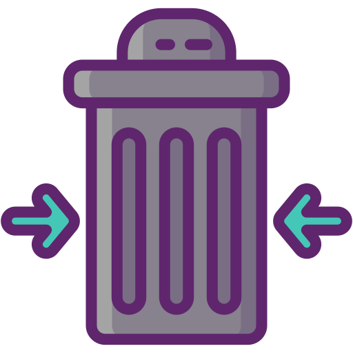 cubo de la basura icono gratis