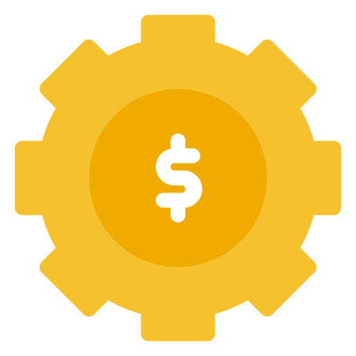 Símbolo de engrenagem - ícones de negócios e finanças grátis