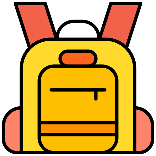 bolsa para la escuela icono gratis