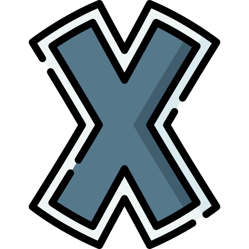 Letter x - Free education icons