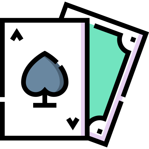 Poker cards Detailed Straight Lineal color icon