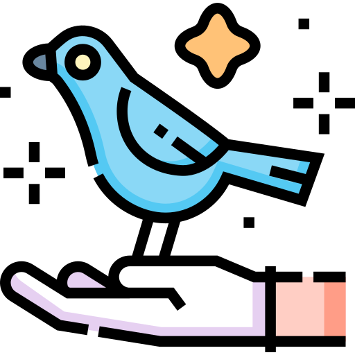 pájaro icono gratis